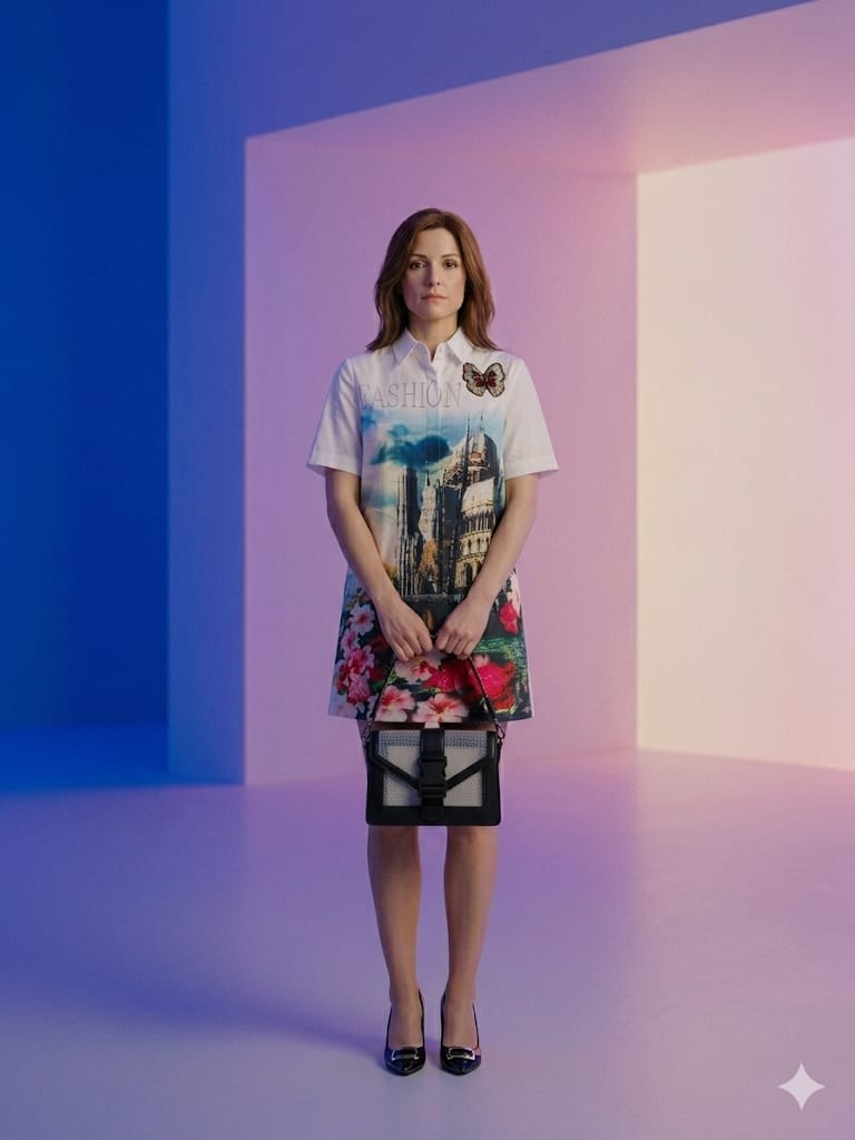 Vestido fondo blanco estampado talla M
