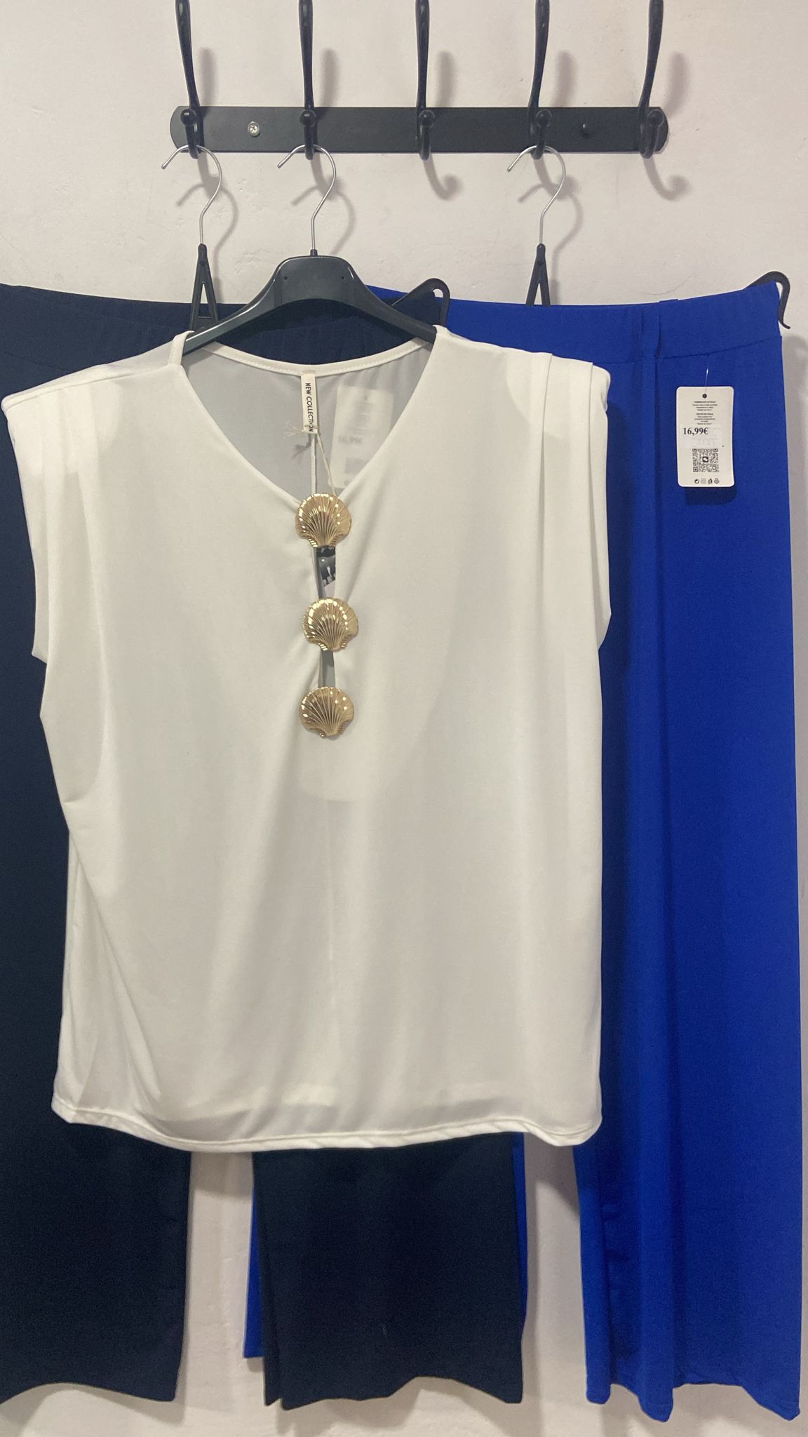 Blusa blanca talla hasta la 54